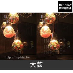 INPHIC-酒館燈具主題餐廳咖啡廳藝術胡桃裝飾吊燈玻璃綠植-大款