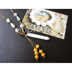 INPHIC-天然硨磲文昌筆掛件配金線硨磲珠 學業進步白硨磲文昌塔吊墜