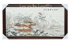 INPHIC-ZF-I010 景德鎮 陶瓷 瑞雪兆豐年 瓷板畫 壁畫 壁飾 有框