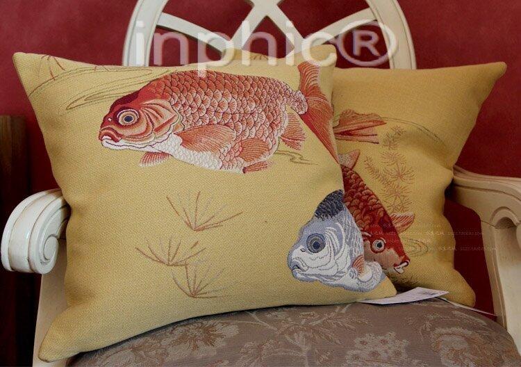 INPHIC-錦繡 法國進口 靠墊套  紅錦二