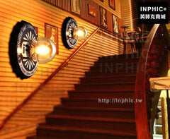 INPHIC-loft複古鐵藝壁燈主題酒吧工業風裝飾臥室懷舊走廊餐廳-T、U、V、W、X款