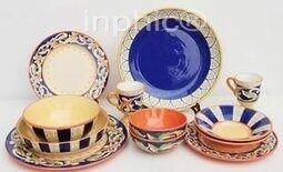 INPHIC-國外 皇室品牌餐具 複古圖騰 兩人份 套裝 14件套組