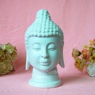 INPHIC-宗教 佛教 佛像家居 精美佛頭 吉祥保平安 高溫高白陶瓷精品