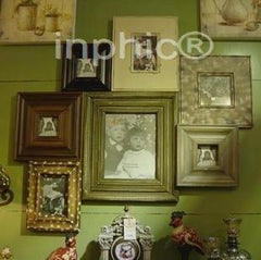 INPHIC-複古法式鄉村實木照片牆相片牆 整體相框組合 超大幅
