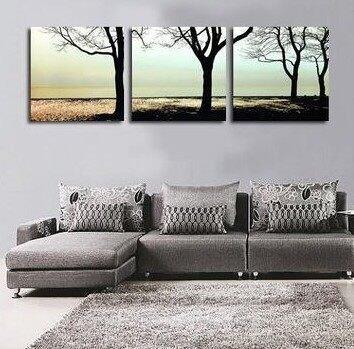 INPHIC-客廳無框畫 相片牆 現代畫 油畫 掛飾 裝飾畫 臥室掛畫 壁畫 餐廳三聯畫無框 發財樹