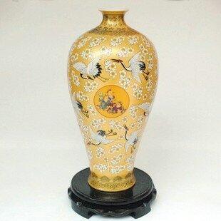 INPHIC-ZF-D610 景德鎮陶瓷 彩釉粉彩 松鶴童子 梅瓶花瓶花插 工藝擺飾