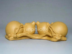 INPHIC-紫玉金砂 特 紫砂擺飾壺托筆架小玩意葫蘆--福祿雙全 段泥