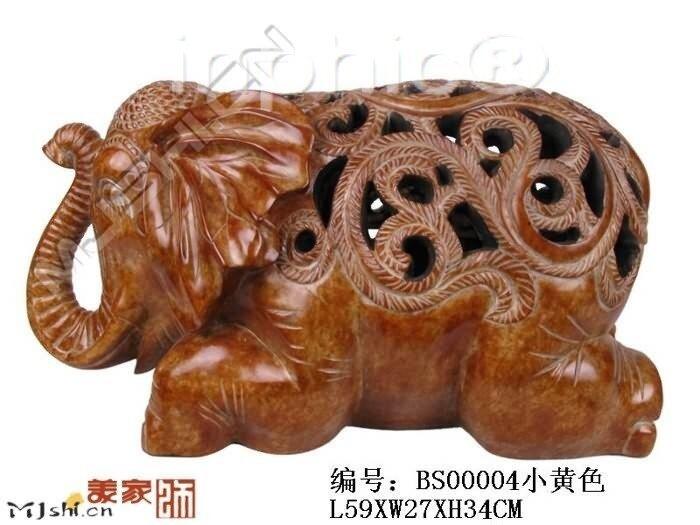 INPHIC-歐式家居擺飾凳子鏤空大象