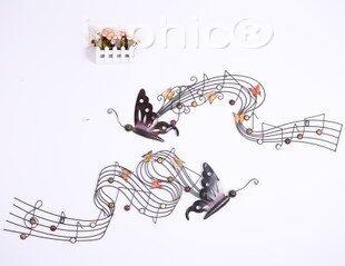 INPHIC-歐式鐵藝掛飾 蜻蜓樂譜音符牆飾壁掛 家居主臥牆壁裝飾品