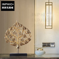 INPHIC-泰國擺設金箔招財木雕東南亞菩提樹會所裝飾酒店擺飾