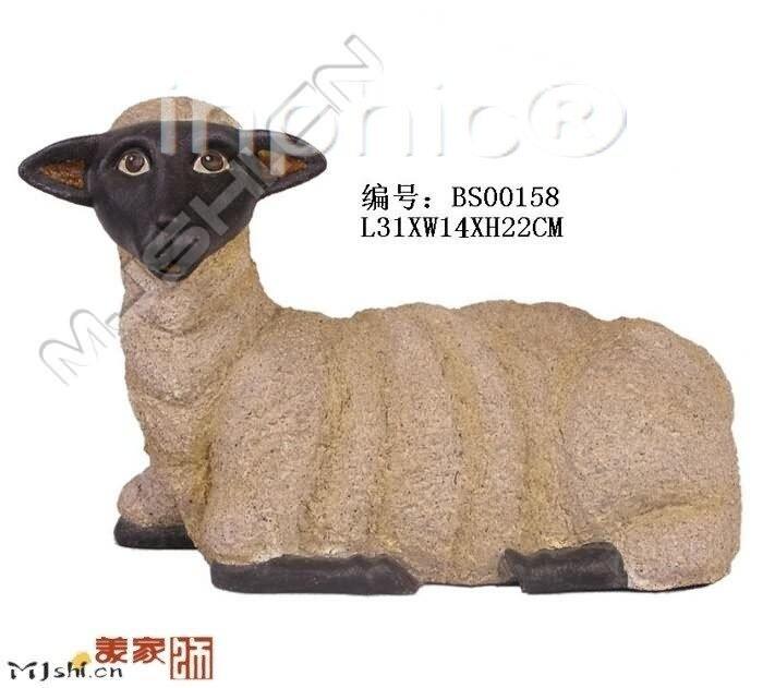 INPHIC-歐式客廳裝飾擺飾傢俱飾品動物裝飾跪羊（大）