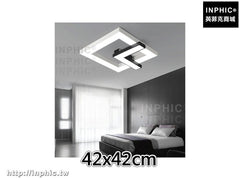 INPHIC-書房燈具現代房間燈簡約吸頂燈客廳燈方形led臥室燈-42x42cm