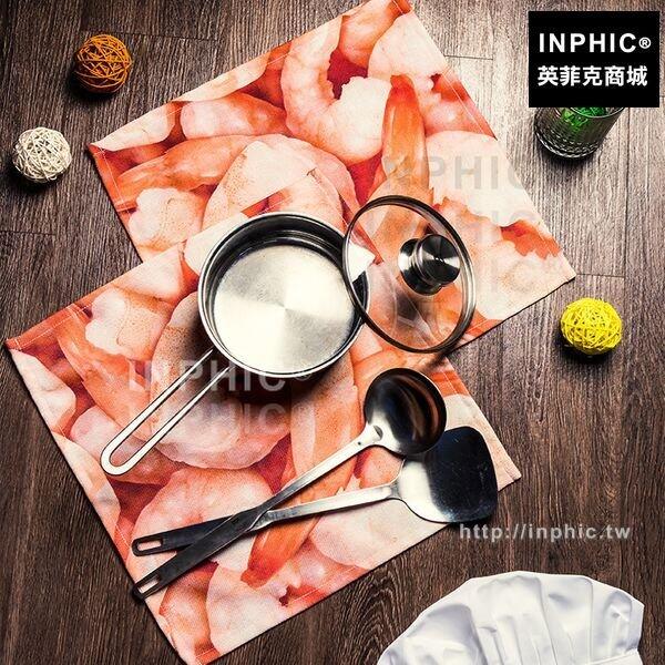 INPHIC-棉麻餐墊餐墊西餐布藝3D印花茶巾墊布餐布隔熱巾桌布