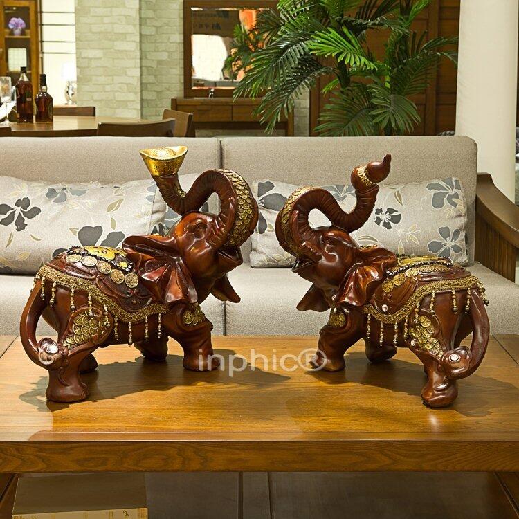 INPHIC-廠家新款 吉象仰財 樹脂擺裝飾擺件 工藝擺設擺件 一對F