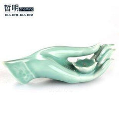 INPHIC-佛手青 瓷陶瓷 香爐盤香托座線香插 擺飾