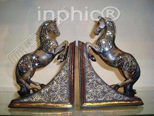 INPHIC-歐式客廳裝飾擺件東南亞風格傢俱飾品泰國田園家居對躍馬書檔