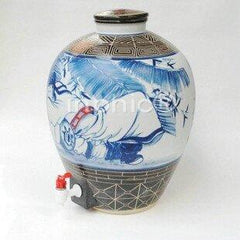 INPHIC-ZF-H001 景德鎮 陶瓷 壇 缸 白紗李白 壇 中仙 帶龍頭 罐