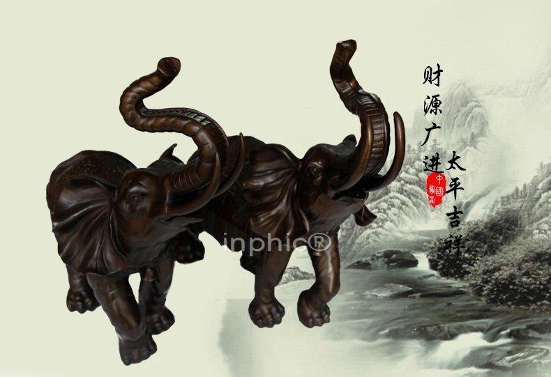 INPHIC-精品開光純銅象一對大型太平吉祥銅大象工藝品擺件辦公室飾品