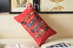 INPHIC-小魚 亞麻 抱枕 靠墊 30cm x 50cm