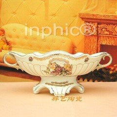 INPHIC-歐式大水果盤象牙瓷時尚創意乾果盤水果盆新居擺飾
