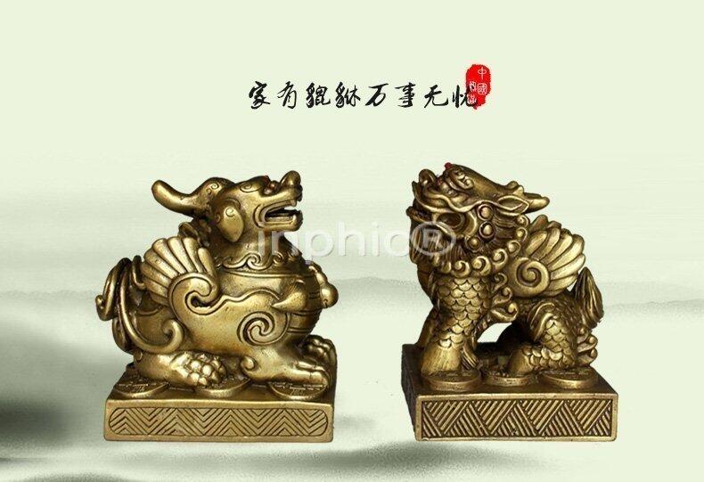 INPHIC-開運 十二生肖擺件工藝品 絨沙金牛擺件 本命年Q版生肖吉祥物 家居飾品