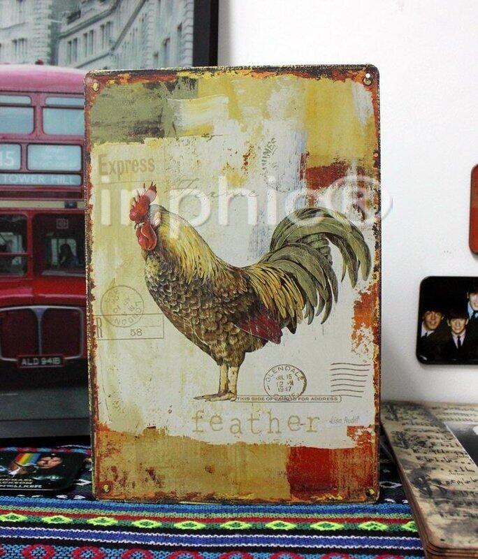 INPHIC-鐵皮畫 手繪裝飾畫 酒吧咖啡廳 鄉村系列