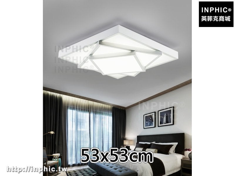 INPHIC-書房燈 客廳燈燈具led方形簡約吸頂燈臥室燈現代-53x53cm