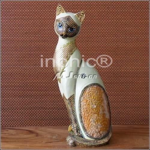 INPHIC-歐式裝飾擺飾 傢俱飾品 泰國田園家居 貼玻貓