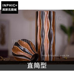 INPHIC-工藝品花瓶東南亞家居木雕擺飾裝飾品-直筒型