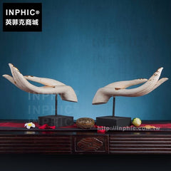 INPHIC-桌面擺飾東南亞工藝品家居木雕品裝飾品泰國佛手招財手