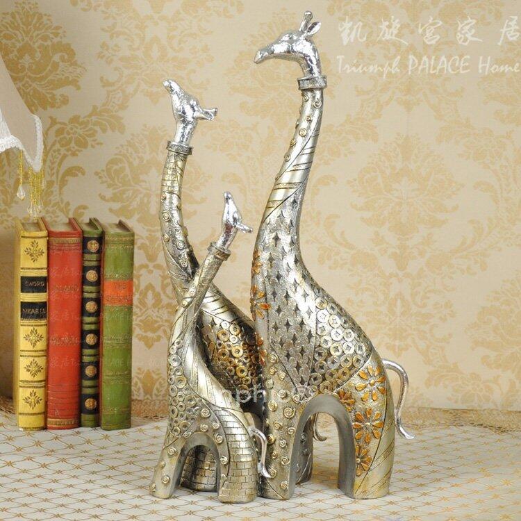 INPHIC-歐式招財鹿頭擺件創意家居裝飾品 樹脂工藝品 鹿擺件