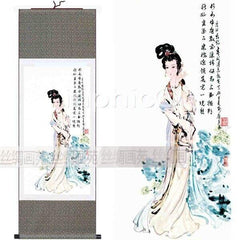 INPHIC-人物四大美女053 國畫 裝飾畫 客廳畫 字畫【100cm30cm】