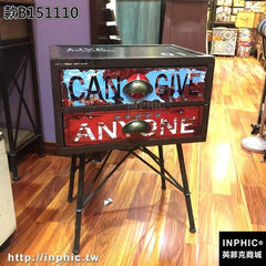 INPHIC-美式復古桌子金屬框架收納櫃工業風格邊櫃酒吧專賣店裝飾櫃-款B