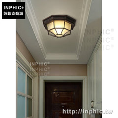 INPHIC-歐式陽臺鄉村玄關美式吸頂燈復古走廊