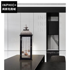 INPHIC-泰國東南亞酒店會所桌面裝飾品鏤空鐵藝風燈燭臺擺設