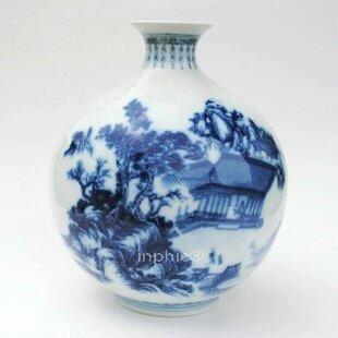 INPHIC-ZF-C121 景德鎮陶瓷 青花 山中樓閣 花瓶花器 工藝擺飾 裝飾