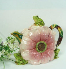 INPHIC-暗戀桃花源系列 手繪浮雕青蛙 咖啡壺 茶壺