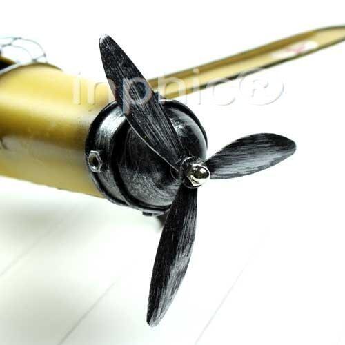 INPHIC-鐵藝單螺旋槳飛機 複古工藝 桌面擺飾 限量批發F