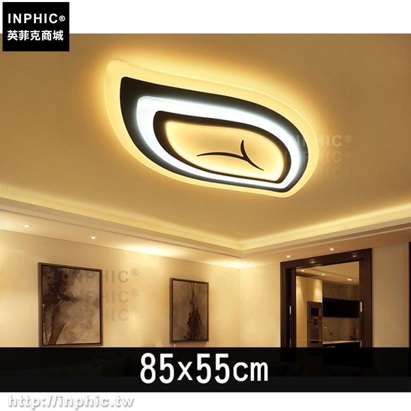 INPHIC-客廳燈簡約臥室燈吸頂燈具兒童房葉子現代房間燈-85x55cm