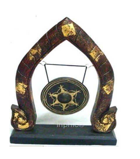 INPHIC-東南亞 家居飾品 泰國風格 泰式木雕 擺飾 工藝品 銅鑼 黑金