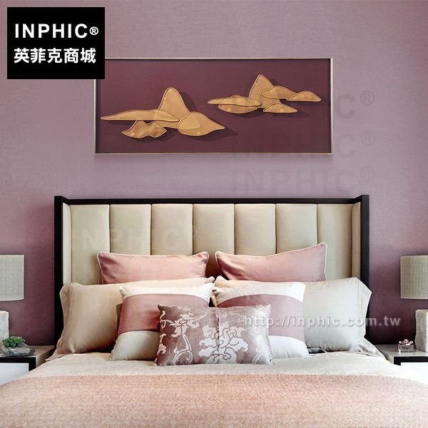 INPHIC-實物畫山水相依金屬掛畫裝飾畫餐廳東南亞客廳中式鐵藝