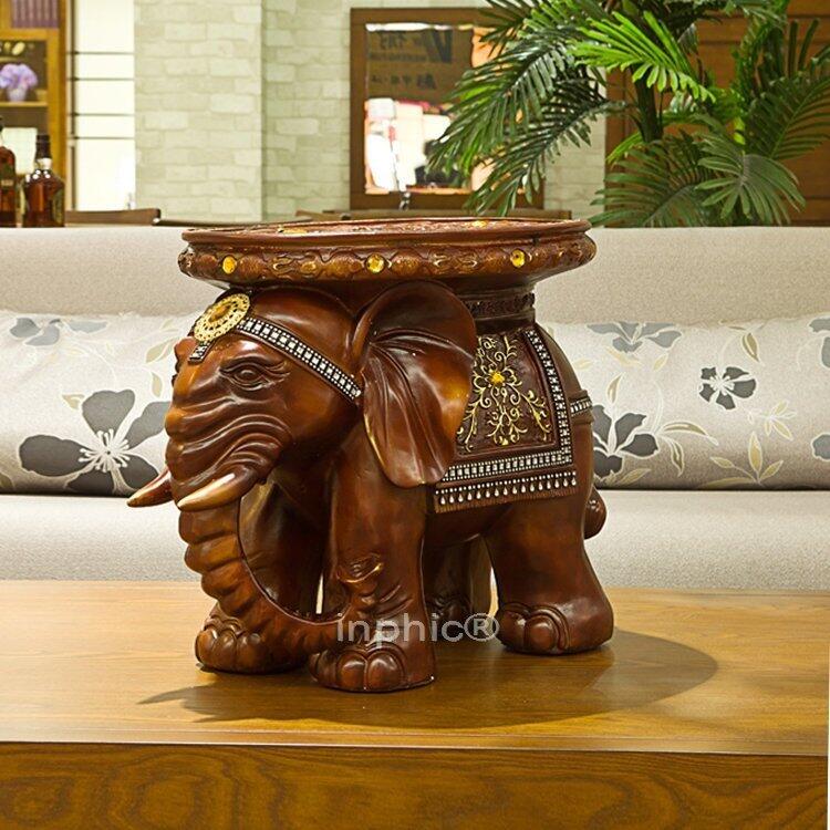 INPHIC-廠家熱銷 樹脂工藝裝飾品象凳 家居鎮宅避邪擺件F