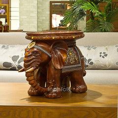 INPHIC-廠家熱銷 樹脂工藝裝飾品象凳 家居鎮宅避邪擺件F