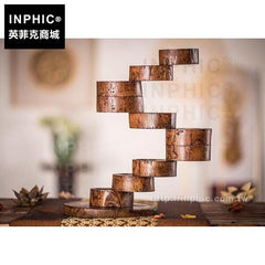INPHIC-10層蠟燭臺木製東南亞擺飾木雕泰國