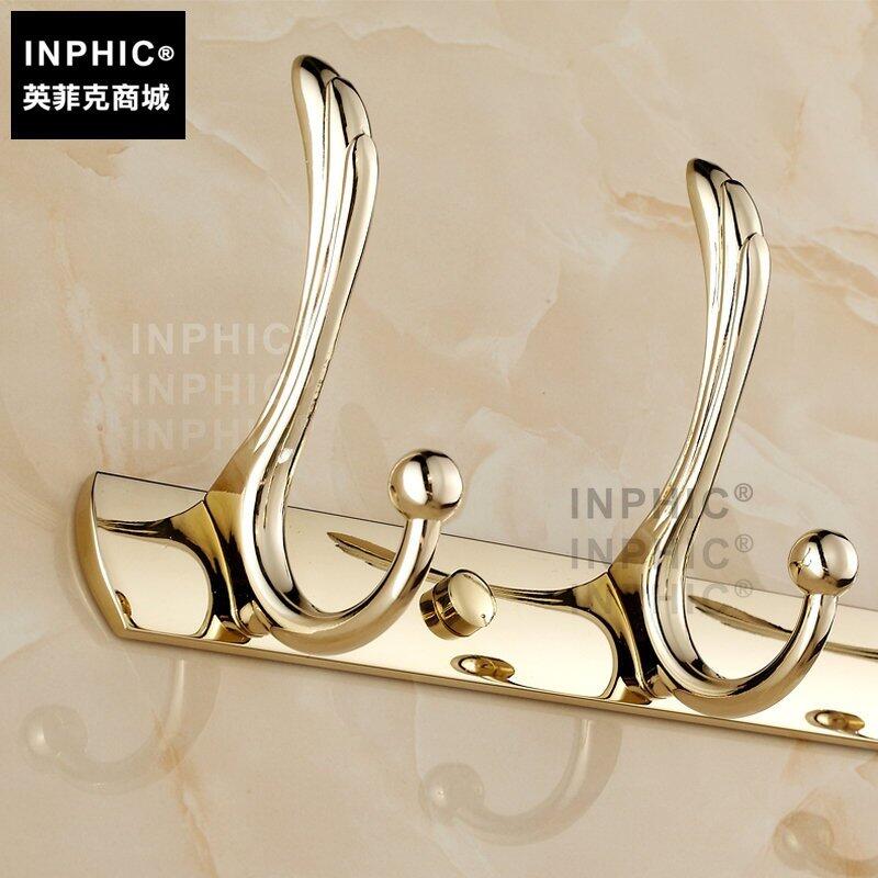 INPHIC-掛衣鉤 掛鉤衣帽鉤 衣服掛鉤 歐式金色衛浴壁掛擺飾超不銹鋼 衣鉤排鉤