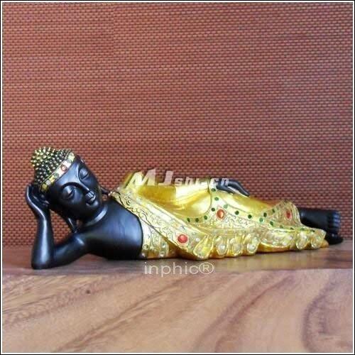 INPHIC-東南亞風格 佛像 泰式裝修 家居飾品 工藝品擺飾 傢俱金色臥佛