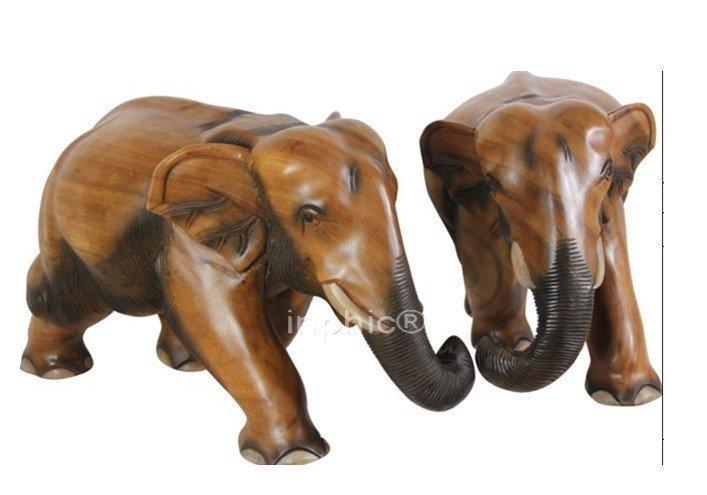 INPHIC-東南亞 家居飾品 泰國風格 擺飾 工藝品 大象 個 原木色