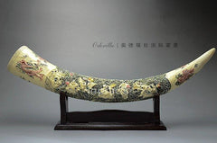 INPHIC-中式古典象牙樹脂擺飾 家居裝飾工藝品