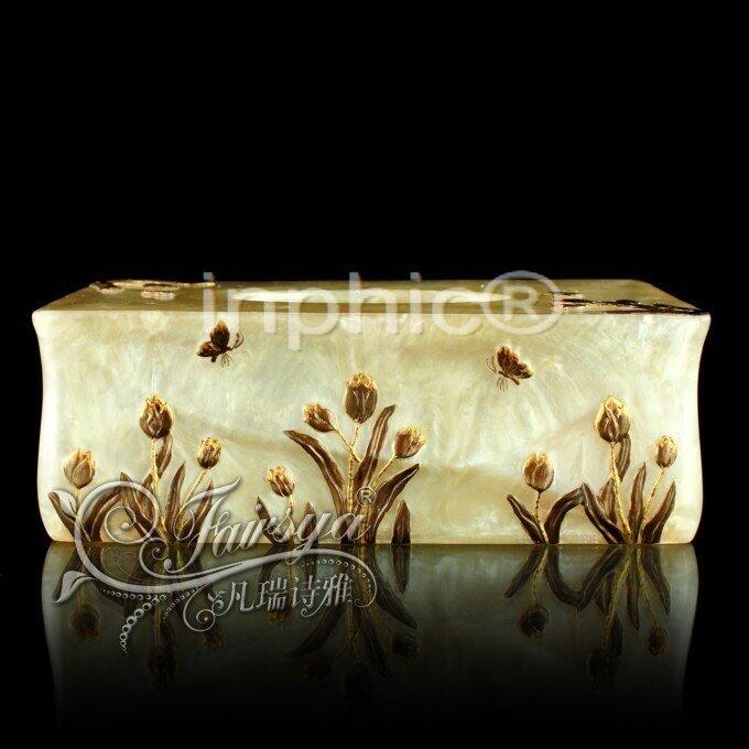 INPHIC-歐式家居飾品擺飾收納透明姿彩紙巾盒