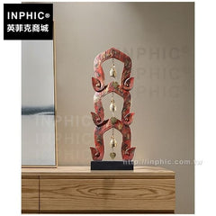INPHIC-木雕桌面擺飾裝飾品擺設客廳東南亞招財銅鈴家居泰國中式